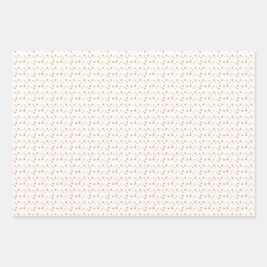 Snowflakes van witte en goudkerst inpakpapier vel (Voorkant 3)