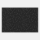 Snowflakes, van zwarte en witte kerst inpakpapier vel (Voorkant 3)