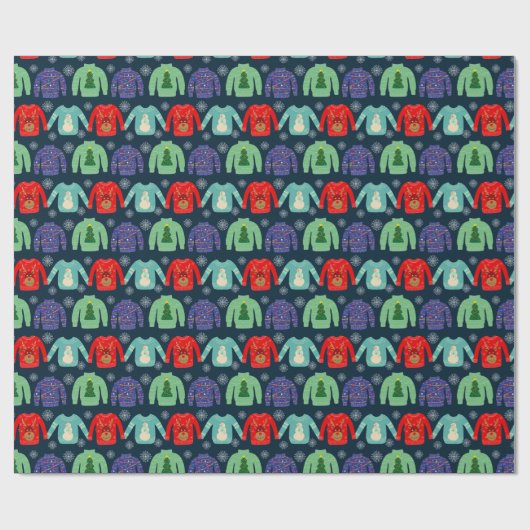 Snowflakes, verward met Kerstmis Cadeaupapier (Vlak)