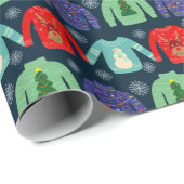 Snowflakes, verward met Kerstmis Cadeaupapier (Rol Hoek)