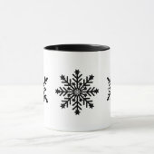 Snowflakes voor de Mok van feestkoffie (Midden)