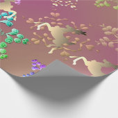 Snowflakes voor de veedagen cadeaupapier (Hoek)