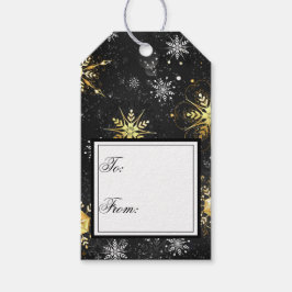 Snowflakes voor feestdagen - Kerstmis Cadeaulabel