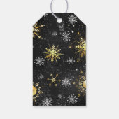 Snowflakes voor feestdagen - Kerstmis Cadeaulabel (Achterkant)