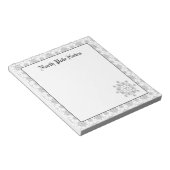 Snowflakes voor feestdagen notitieblok (Schuin)