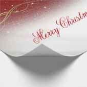 Snowflakes voor feestelijke kerstfeestjes cadeaupapier (Hoek)