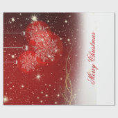 Snowflakes voor feestelijke kerstfeestjes cadeaupapier (Vlak)