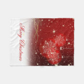 Snowflakes voor feestelijke kerstfeestjes fleece deken (Voorkant (Horizontaal))