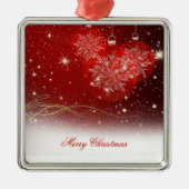 Snowflakes voor feestelijke kerstfeestjes metalen ornament (Voorkant)