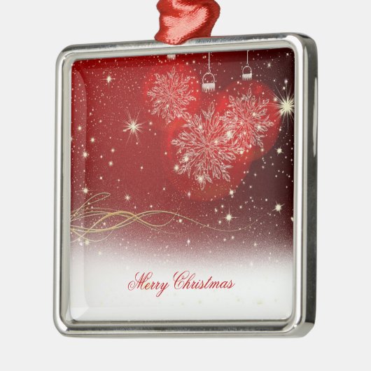 Snowflakes voor feestelijke kerstfeestjes metalen ornament (Links)