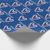 Snowflakes, voor fijne kerst cadeaupapier (Hoek)