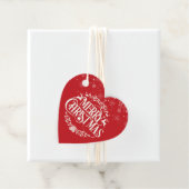 Snowflakes voor fijne kerst Klassic Elegant Bedankjes Labels (In situ)