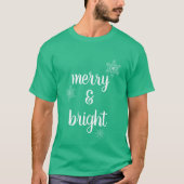 Snowflakes voor fijne kerst t-shirt (Voorkant)