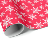 Snowflakes voor kerst cadeaupapier (Rol Hoek)