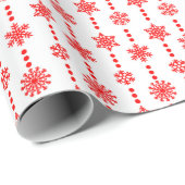 Snowflakes voor kerst cadeaupapier (Rol Hoek)