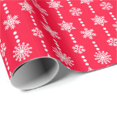 Snowflakes voor kerst cadeaupapier (Rol Hoek)