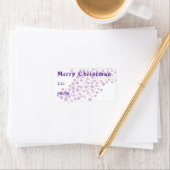 Snowflakes voor kerst etiket (Insitu)