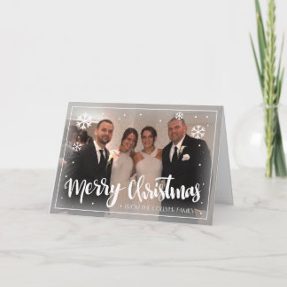 Snowflakes voor kerst feestdagen kaart