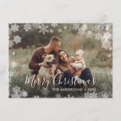 Snowflakes voor kerst feestdagenkaart (Voorkant)