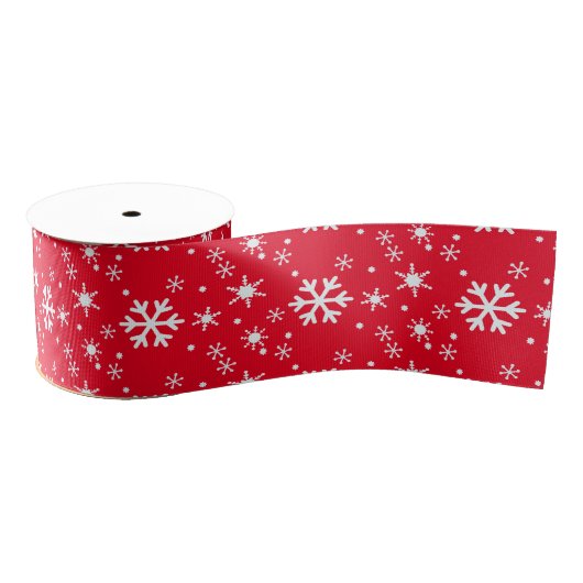 Snowflakes voor kerst grosgrain lint (Spoel)