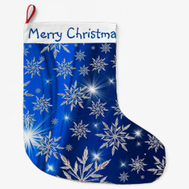 Snowflakes voor kerst grote kerstsok