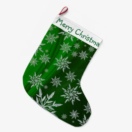 Snowflakes voor kerst grote kerstsok