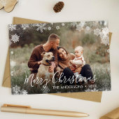 Snowflakes voor kerst kaart