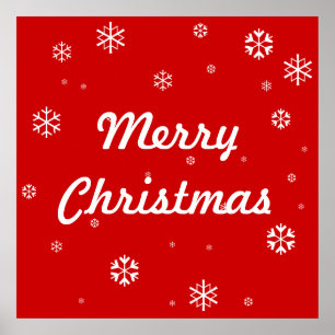 Snowflakes voor kerst poster
