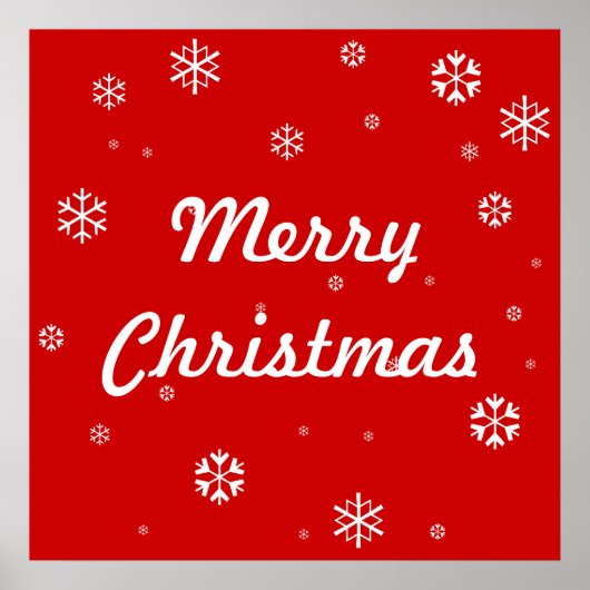 Snowflakes voor kerst poster (Voorkant)