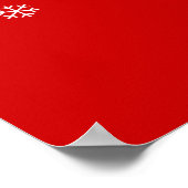 Snowflakes voor kerst poster (Hoek)