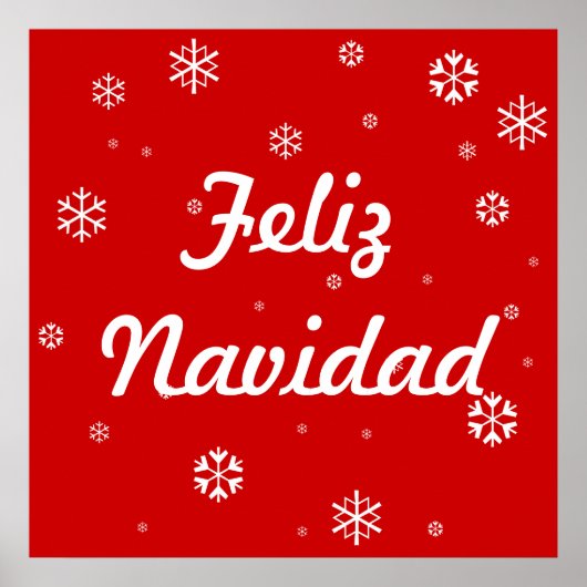 Snowflakes voor kerst poster (Voorkant)