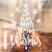 Snowflakes voor kerst raamsticker (Vel 2)