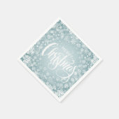 Snowflakes voor kerst servet (Hoek)