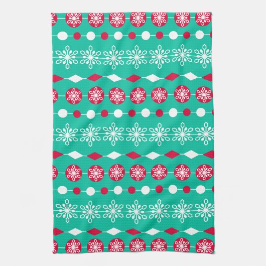 Snowflakes voor kerst theedoek (Verticaal)