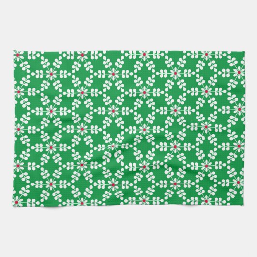 Snowflakes voor kerst theedoek (Horizontaal)