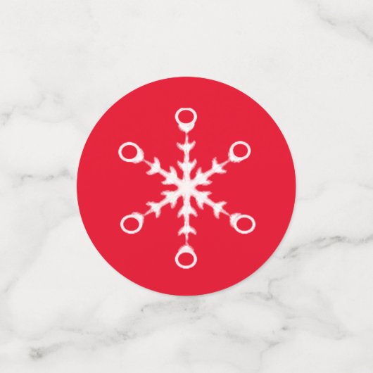 Snowflakes voor kerstbessen en Confetti met holbes (Kleine voorkant)