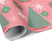 Snowflakes voor kerstboomschilfers cadeaupapier (Rol Hoek)