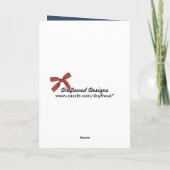 Snowflakes voor kerstfeestdagen feestdagen kaart (Achterkant)