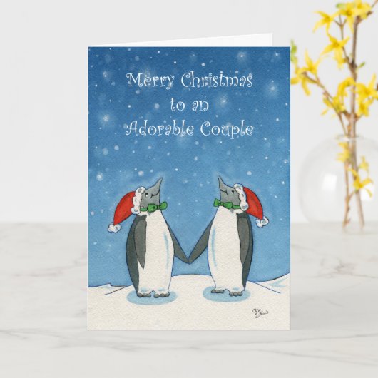 Snowflakes, voor kerstfeestjes kaart (Gele Bloem)