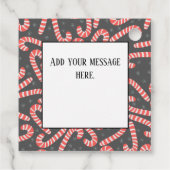 Snowflakes, voor kerstmis bedankjes labels (Achterkant)