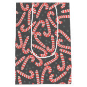 Snowflakes, voor kerstmis medium cadeauzakje (Achterkant)