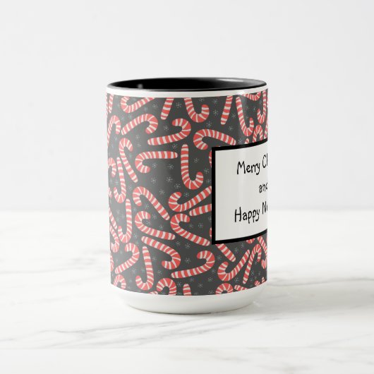 Snowflakes, voor kerstmis mok (Midden)