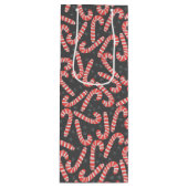 Snowflakes, voor kerstmis wijn cadeautas (Voorkant)