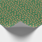 Snowflakes voor kerstontbijt cadeaupapier (Hoek)