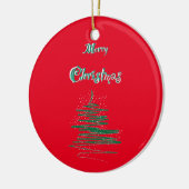 Snowflakes, voor prettige kerstbomen keramisch ornament (Links)