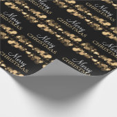 Snowflakes voor prettige kerstdagen cadeaupapier (Hoek)