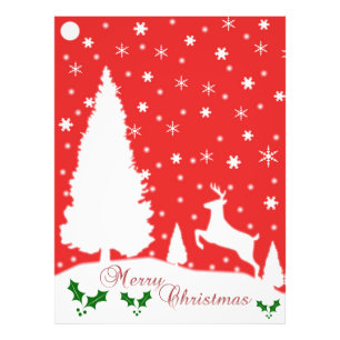 Snowflakes voor prettige kerstwinter foto afdruk