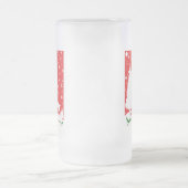 Snowflakes voor prettige kerstwinter matglas bierpul (Center)