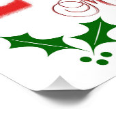 Snowflakes voor prettige kerstwinter perfect poster (Hoek)