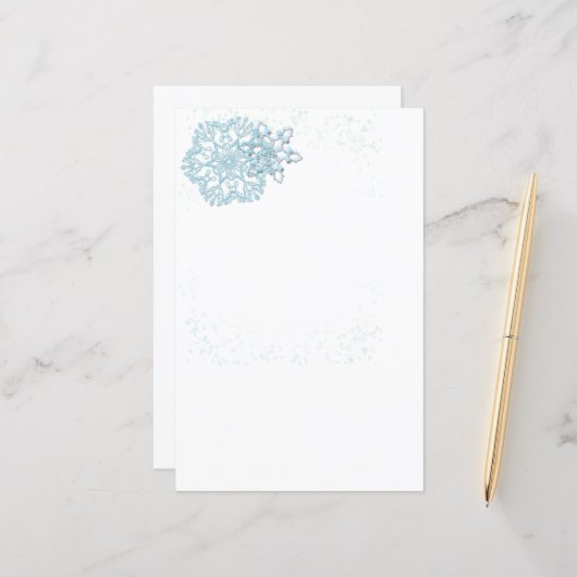 Snowflakes voor vakantie en wintervakantie (Voorkant / Achterkant in situ)